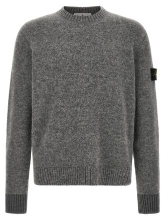 Stone Island Grey Crew Neck Sweater