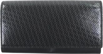 Fendi Pre-owned Wallets, male, Black, Size: ONE SIZE Pre-owned 7M0264 Leather Long Wallet