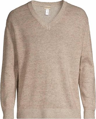 Massimo Alba Mens Jeff V-Neck Sweater In Brown