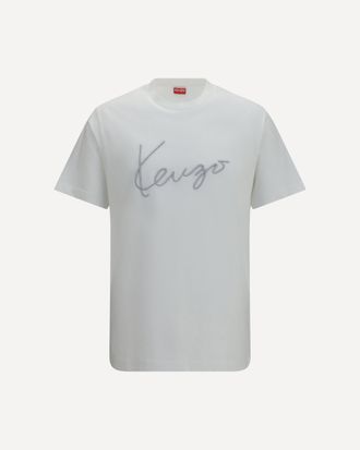 Kenzo Embroidered signature cotton T-shirt Male XL