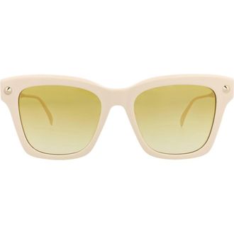 McQ by Alexander McQueen Sunglasses in Ivory Gold Yellow at Nordstrom Rack