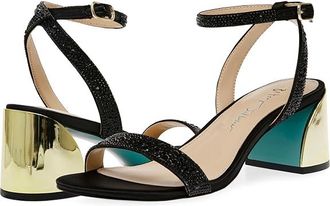 Blue by Betsey Johnson Jean Womens Sandals Black : 7.5 M, Rubber/Synthetic