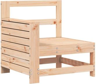 vidaXL Sof&aacute; De Jard&iacute;n Con Reposabrazos Madera Maciza Pino 69x62x70,5cm Vidaxl