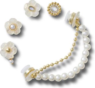 Crocs Set van 5 Jibbitz Gold and Floral