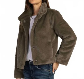 True Grit Ryan Mock Jacket In Olive