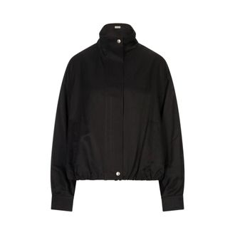 Meimeij Bomber Jackets, female, Black, Size: L M6Em03 Bomber Jacket