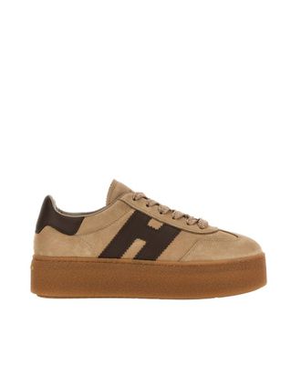 Hogan Beige Logo Collection Sneakers