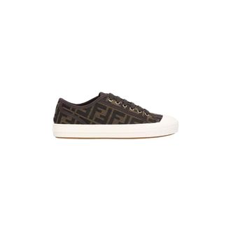 Fendi Sneakers, female, Brown, Size: 10 US Domino