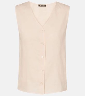 Loro Piana Milly ramie vest
