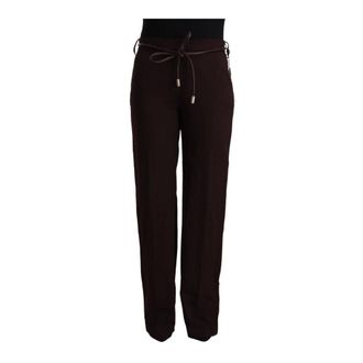 Patrizia Pepe Patrizia Pepe, Straight Trousers, female, Black, Size: M High Waist Straight Pants