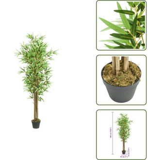 vidaXL Albero verde - vidaXL Albero Bamb&ugrave; Artificiale 1288 Foglie 180 cm Verde - Albero da interno