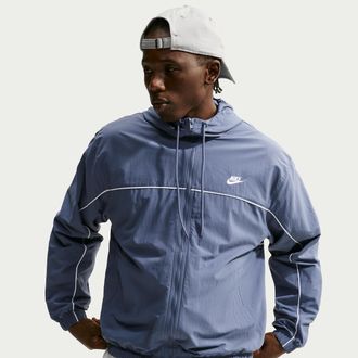 Nike Mens Club Hooded Jacket in Blue | HJ2012-491