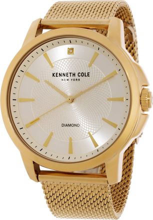 Kenneth Cole Genuine Diamond Quartz Champagne Dial Mens Watch KCWGG7001206