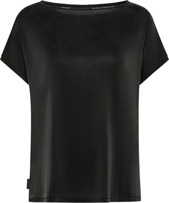 Roberto Ricci Design T-Shirts, female, Black, Size: 2XL Cupro Square T-shirt