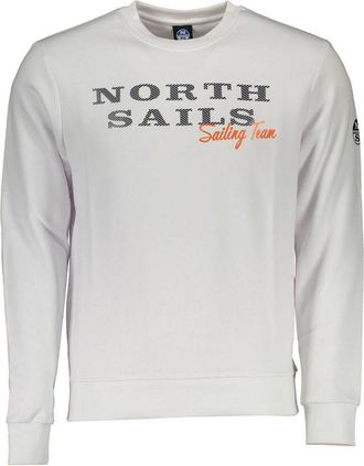North Sails White Cotton Men Mens Sweatshirt