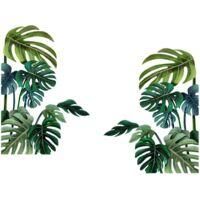OEM Adhesivos De Pared Con Plantas Tropicales, Pegatinas De Plantas, Bricolaje - Crezuo