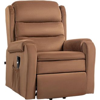 HOMCOM Poltrona Ergonomica Reclinabile a 160&deg; con Telecomando Marrone Scuro - Homcom