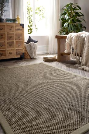 Origin Store s Sisal Rug Sage Green with Sage Green Border 160x230 in Medium Beige | Size: 160 cm x 230 cm