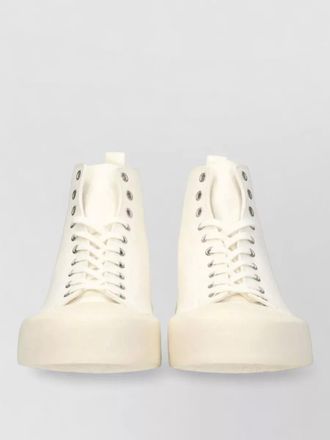 Jil Sander canvas high-top sneakers