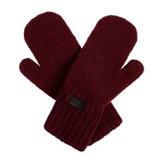 Canada Goose Accessoires, Dames, Rood, ONE Size, Wol, Wollen Handschoenen
