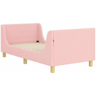 vidaXL Struttura letto bambini con testata Rosa 80 x 160 cm vidaXL