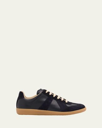 Maison Margiela Replica Suede & Leather Sneakers