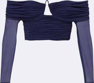CHRISTOPHER ESBER Marin draped off-shoulder top