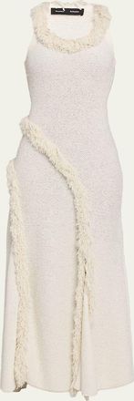 Proenza Schouler Nilo Textured Wool Long Sleeveless Dress