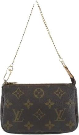 Louis Vuitton Pre-owned Mini Bags, female, Brown, Size: ONE SIZE Pre-owned Pochette