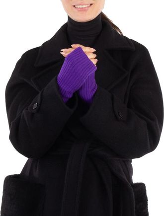 Kujten Purple Cashmere Mittens