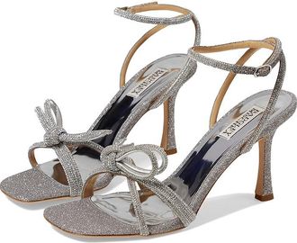 Badgley Mischka Effie Womens Shoes Silver Antique : 7.5 M, Leather