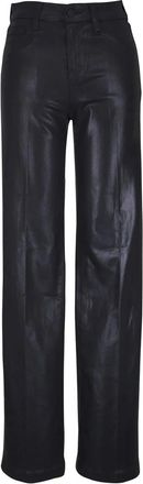 L'agence Zwarte straight leg jeans met zakken - Dames - Straight fit broeken - Zwart - W30 - Broeken