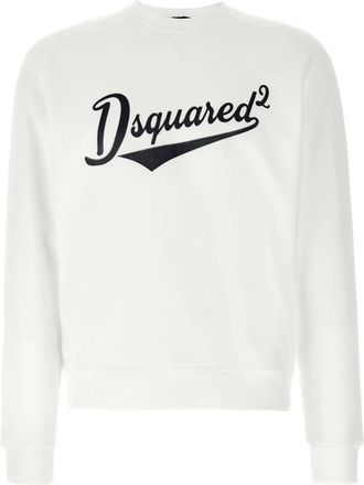 Dsquared2 Cool Fit Katoenen Jersey Sweatshirt - Heren - Sweatshirts - Wit - S - Katoen - Hoodies & sweatvesten