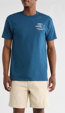 Obey Magic Graphic T-Shirt in Harbor Blue at Nordstrom Rack, Size X-Large