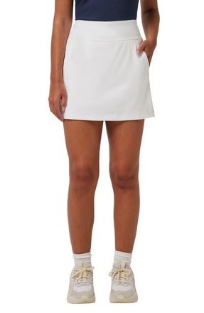 Travis Mathew Move Knit Game Set Match Skort in White at Nordstrom, Size Xx-Large