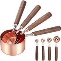 OEM Set Di 8 Misurini E Cucchiai Dosatori, 4 Cucchiai Dosatori, 4 Misurini, Cucchiai Dosatori Per Ingredienti Secchi E Liquidi - Crezuo