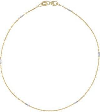 Bony Levy 14K Gold Chain Anklet in 14K Yellow White Gold at Nordstrom Rack, Size 10