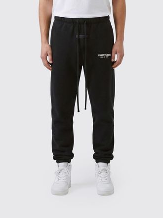 Fear of God Pantaloni jogging in misto cotone a gamba dritta con coulisse e logo