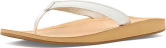 Olukai Southshore Womens Sandals Bright White/Warm Sand : 11 B - Medium, Leather/Rubber
