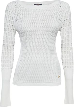 Louis Vuitton open-knit top - White