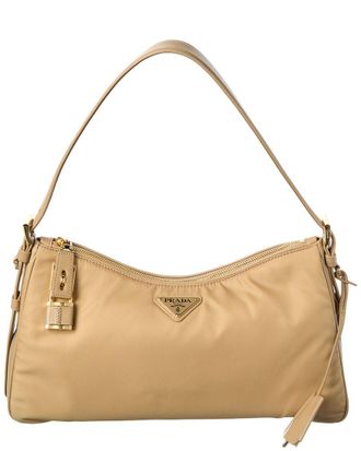 Prada Aimee Large Re-Nylon & Leather Shoulder Bag