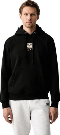 Alpha Industries Uomo, Felpe, Nero, XL, new