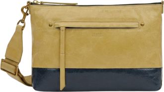 Isabel Marant Yellow Nessah GD Removable-Strap Leather Shoulder Bag