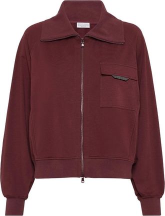 Brunello Cucinelli Felpe Rosso-Donna