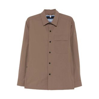 People of Shibuya Light Jackets, male, Brown, Size: 2XL Marioka Overshirt