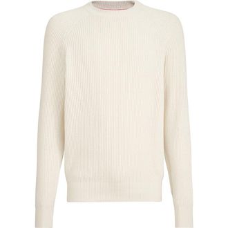Brunello Cucinelli English Rib knit sweater in Panama at Nordstrom, Size 44 It