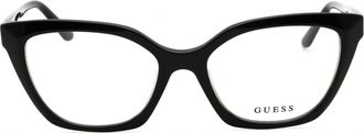 Guess GU50111 Cat-Eye Acetate Eyeglasses - Black