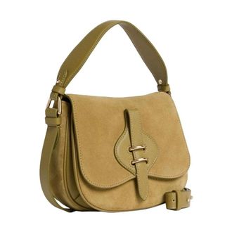 Coccinelle Mavery Small - Dames - Schoudertassen - Groen - ONE Size - Katoen - Tassen