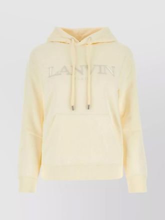 Lanvin cotton logo-embroidered hoodie