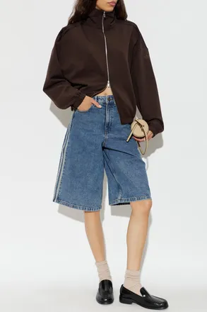 adidas Sweatshirt With A Stand-up Collar, Womens, Brown
